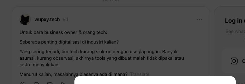 Thread diskusi digitalisasi asli